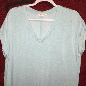 Z by Zobha Turquoise tunic sweat shirt lounge wear size XL 22 X 29